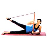 Pilates Sticks posilňovacia tyč s gumou ružová varianta 38471