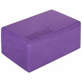 Yoga Block kocka na jógu fialová výška / šírka 7,5 cm