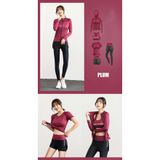 Runner Long 2W fitness set plum veľkosť oblečenia M