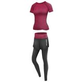 Runner Long 2W fitness set plum veľkosť oblečenia M