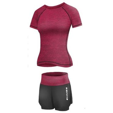 Runner Short 2W fitness set plum veľkosť oblečenia M